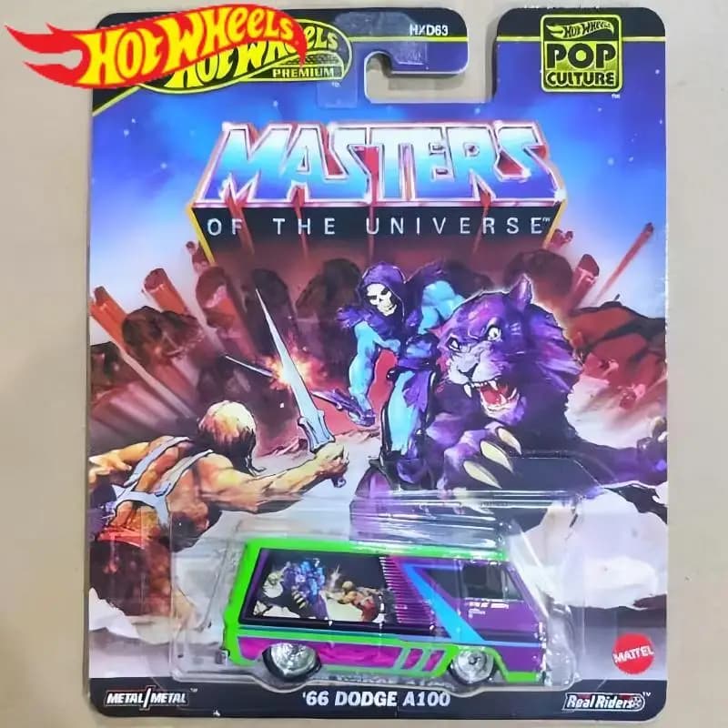 Hot Wheels Premium Cultura Pop Masters Of The Universe 1/64 Dodge A100 Diecast Modello di Auto Giocattoli Per I Ragazzi Regali Di Compleanno