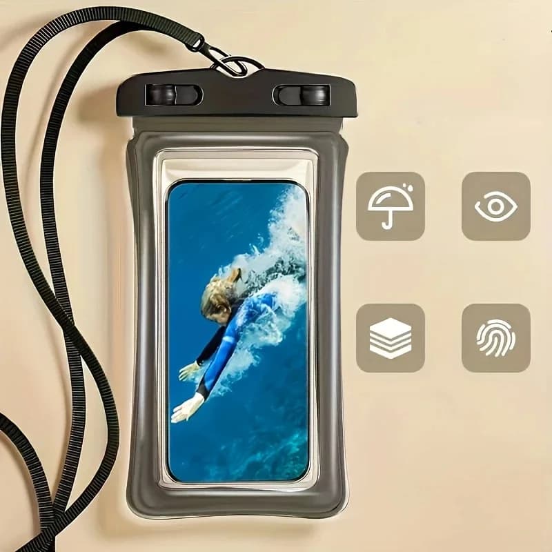 Custodia universale impermeabile IP68 per iPhone 16 15 14 13 12 11 Pro Max X Xiaomi Samsung S24 Ultra, custodia da nuoto stile airbag
