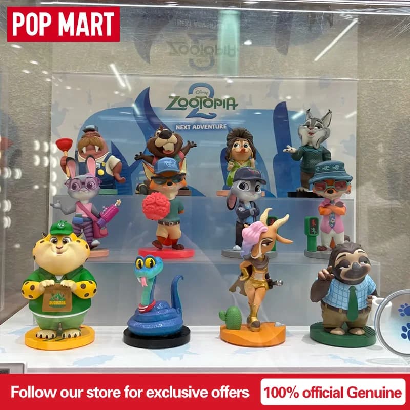 POPMART DISNEY ZOOTOPIA NEXT ADVENTURE Series Scatola cieca autentica Scatola misteriosa a sorpresa Anime Action Figure Ornamenti Decor Desktop