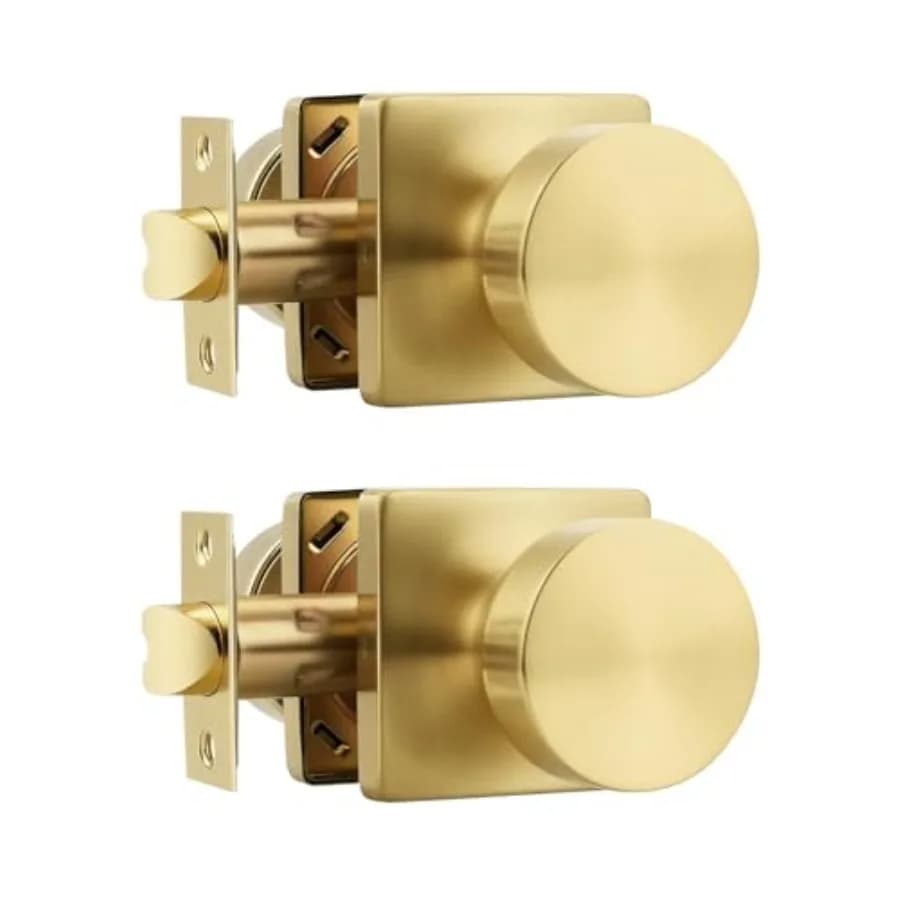Maniglia per Porta Interna, Maniglia per Armadi e Porte del Corridoio, Maniglia Quadrata Resistente Senza Serratura, Maniglie per Porte Senza Chiave
