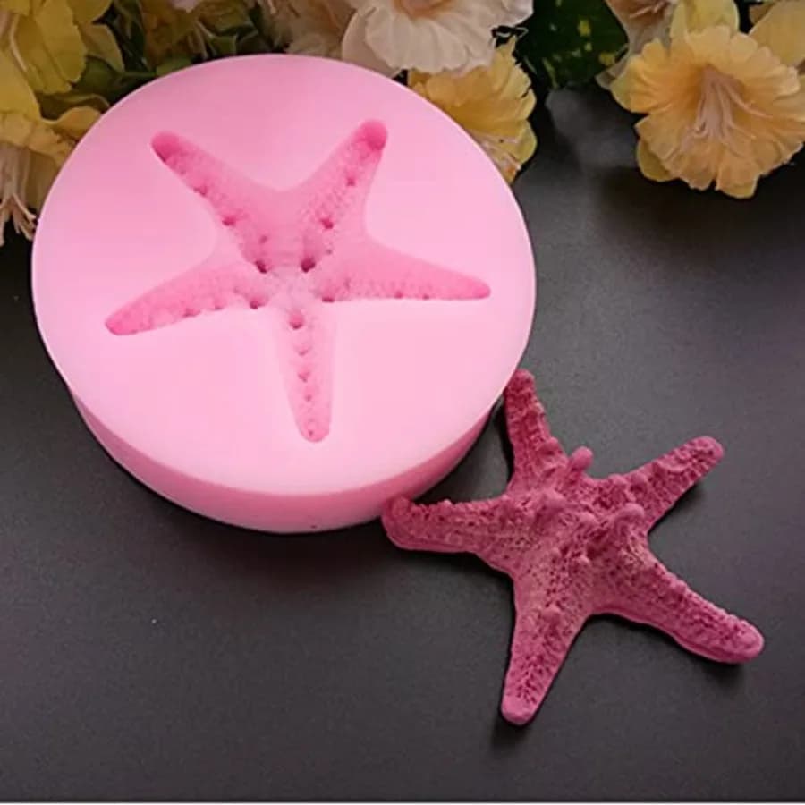 Stfish Shell Fondant Silicone Molds Cake Candy Cake Decoration Tools DIY Creative Chocolate Mold