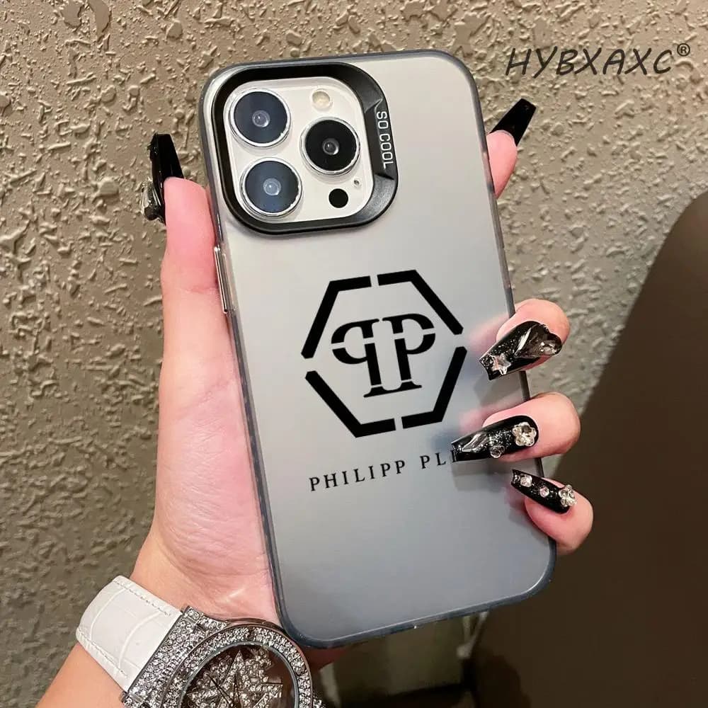 Cover per telefono con design a teschio QP per iPhone 17 16e 16 15 14 13 12 11 mini Pro Max X XR XSMAX 8 Air Plus, custodia morbida trasparente