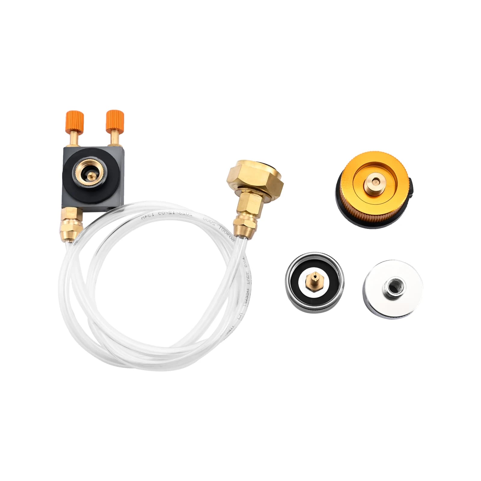1Set Charging adapter for propane for outdoor camping gas cooker Adapter for flat cylinder tank coupling Gas charging with pressure limiting valve