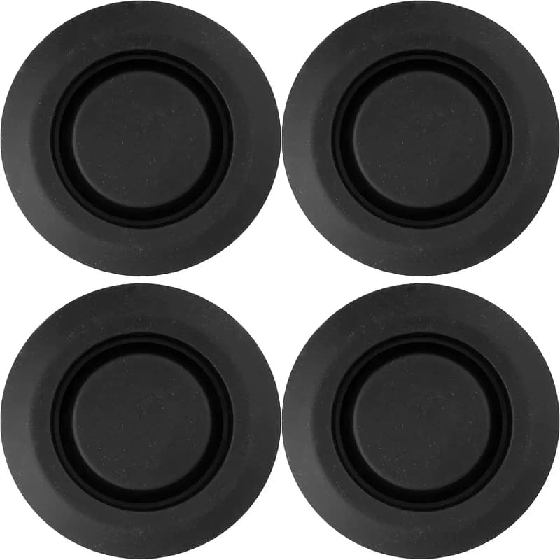 Tappo in gomma per porta da 4 confezioni Tappo antipolvere per telaio auto Tappo antipolvere in gomma nera Guarnizione universale Tappo in gomma impermeabile Accessori per auto