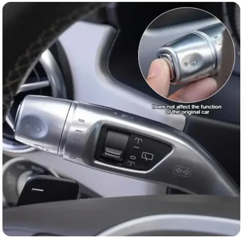 Car steering wheel Leva Paillettes Gear Trim Wall decal Covers For Mercedes Benz CLA GLC CE Class W205 W213 X253