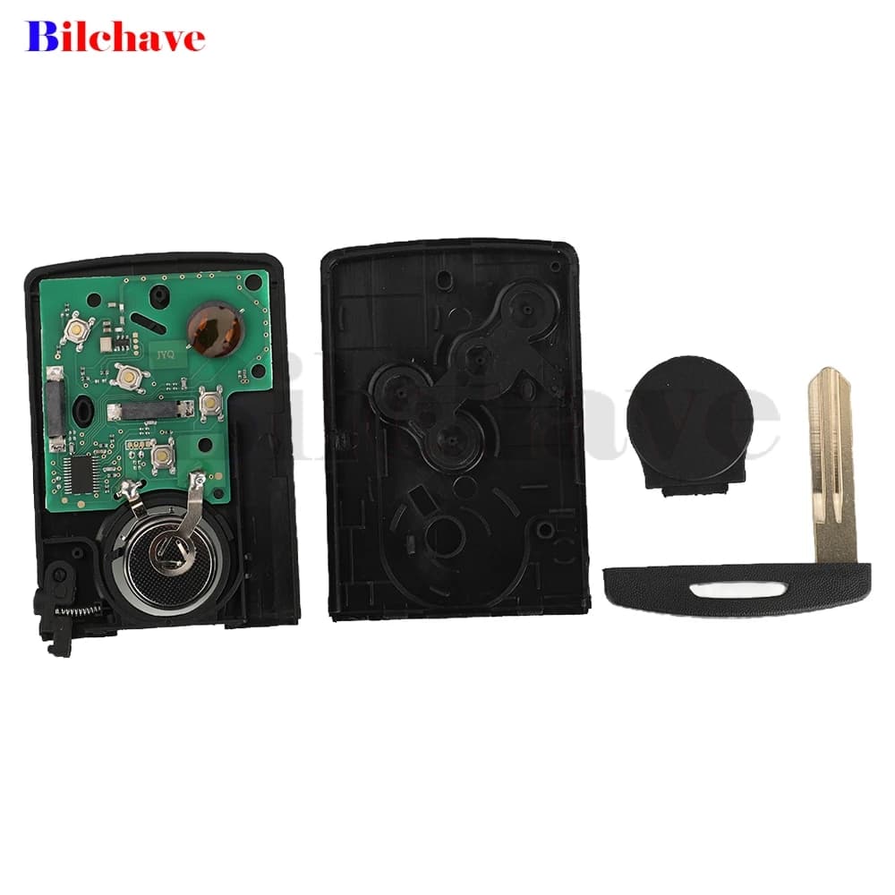 Jingyuqin ID46 PCF7941 433Mhz ASK 4 pulsanti Chiave telecomando per auto per Renault Koleos 2008-2016 Carta senza chiave senza mani libere