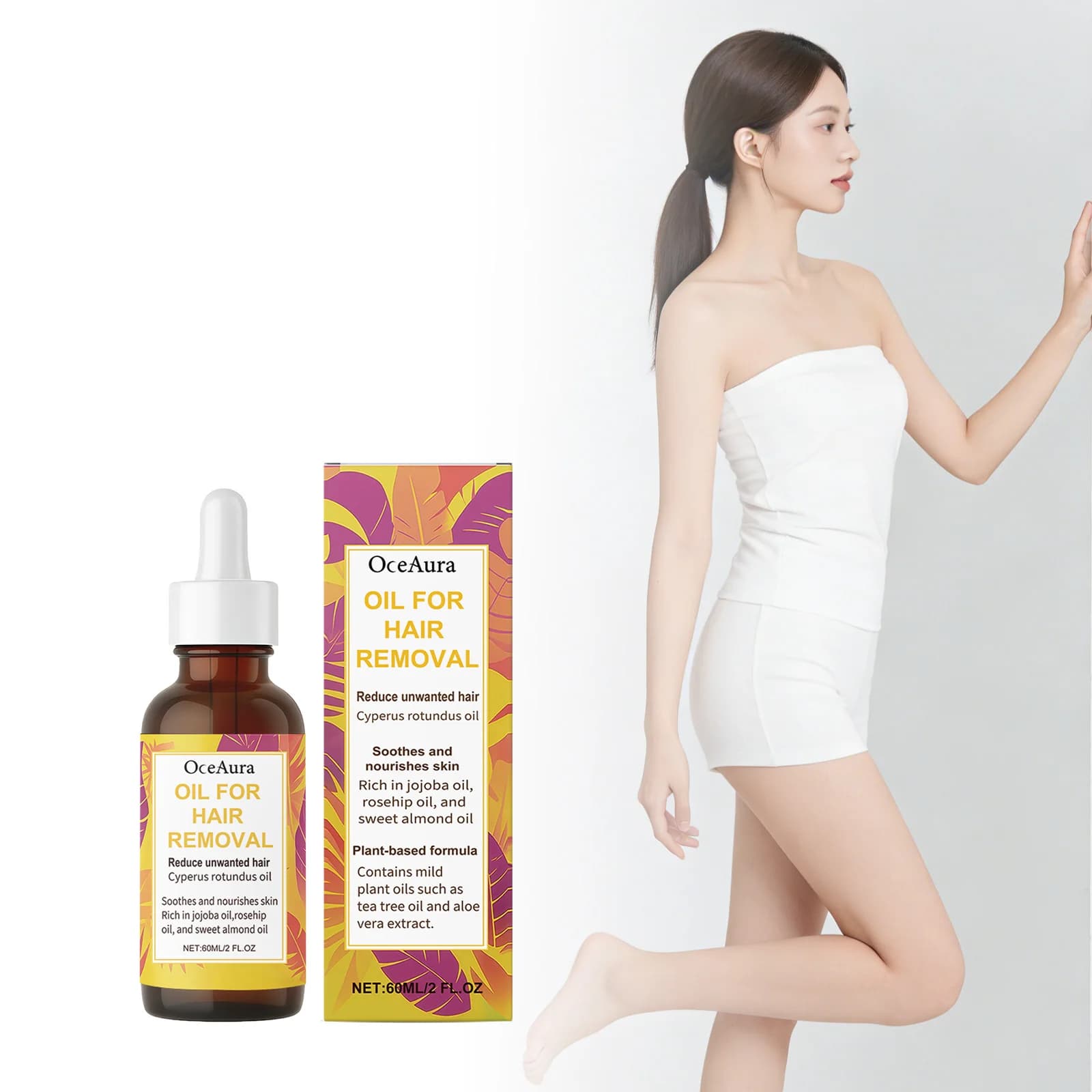 Cyperus Rotundus Body Oil Hair Growth Inhibiting Moisturizing Soft Soothing Skin Barrier Repair Aftershave Oil For Smooth Skin