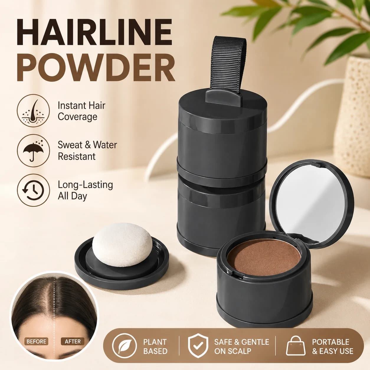 Thin Line Powder Contour Natural Shadow Istantaneo Raincoat Thin Line Dust Shadow Hair Corrector Dropshipping Cover