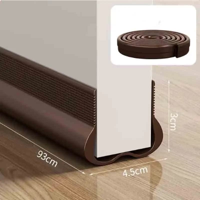 Nuova Striscia Sigillante Flessibile in PVC per Sottoporta, Guarnizione Antifondo e Antivento, Protezione da Ingresso di Aria e Acqua