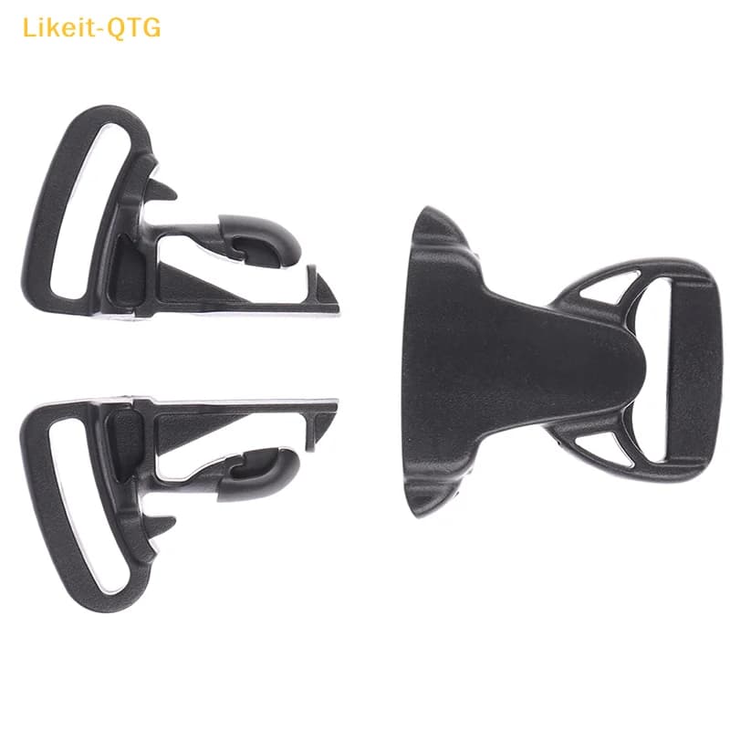 Fibbia a sgancio rapido a tre vie da 25 mm, in plastica nera, per marsupi, seggiolini auto, borse, cinghie e zaini - Offerta imperdibile