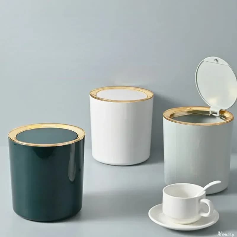 Mini Cestini per Rifiuti, Contenitori da Scrivania, Bidoni per Casa e Ufficio, Contenitori in Plastica per Rifiuti, Scatole per Oggetti Vari