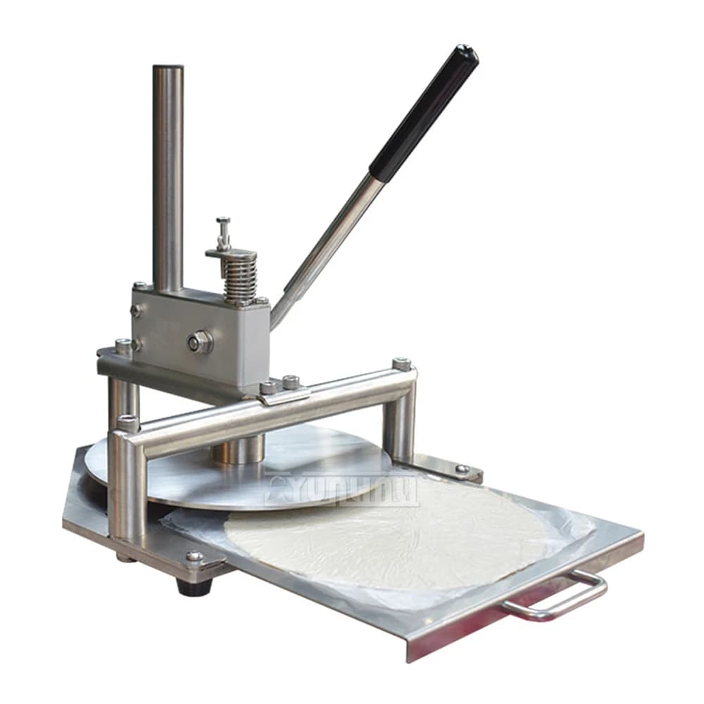 Macchina per impasto manuale per pizza, macchina per appiattire la pasta in acciaio inossidabile, robot da cucina commerciale
