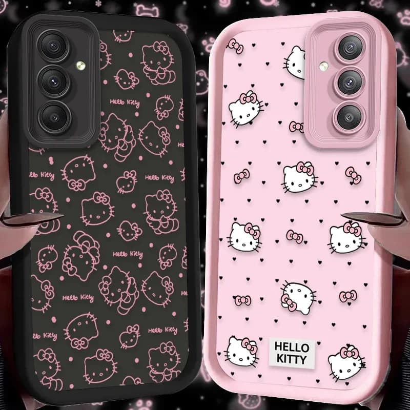 Simpatica custodia Sanrio Hello Kitty per Samsung Galaxy A20 A30 A54 A05 A05S A34 A24 A14 A53 A33 A23 A13 A32 A22 A12 A71 A51 A31 A50