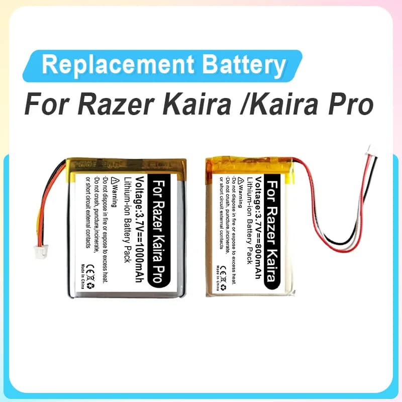 Replacement battery for gaming headphones for Razer Kaira Pro
