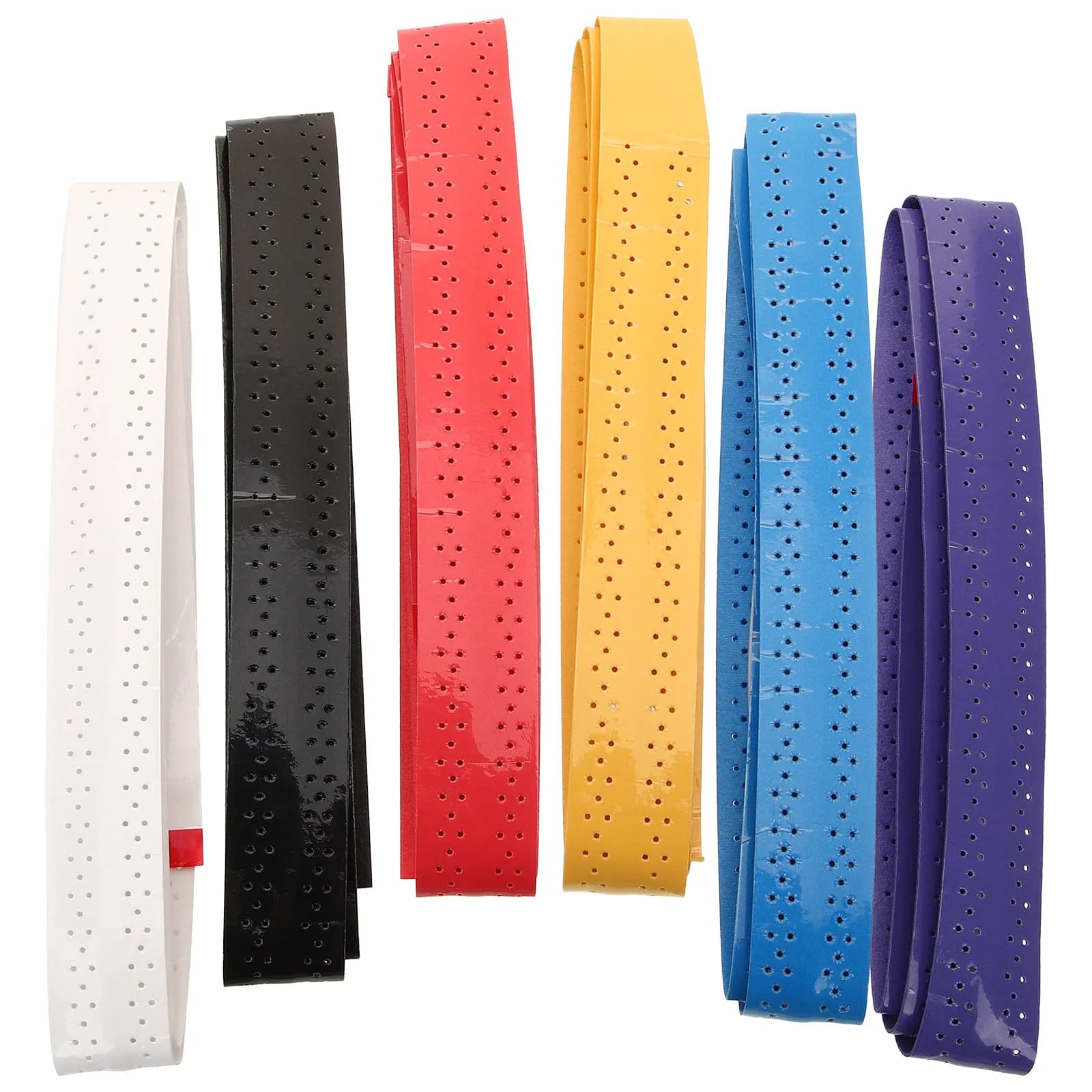 6 Pezzi Nastro Assorbente Antiscivolo per Racchette da Tennis e Badminton, Overgrip Spesso e Leggero, Facile da Trasportare, Impugnatura Protettiva