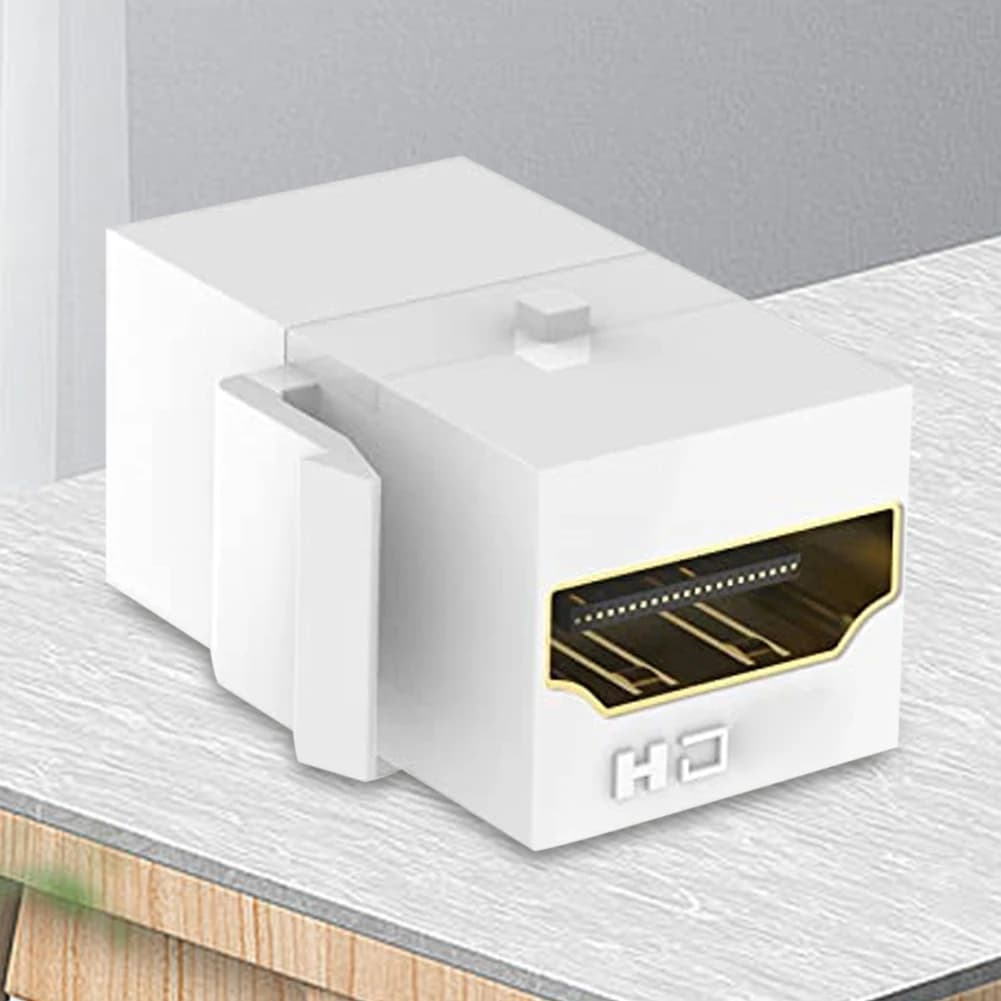 Adattatore Keystone HDMI compatibile da femmina a femmina, supporto porta connettore 4K per pannello a muro