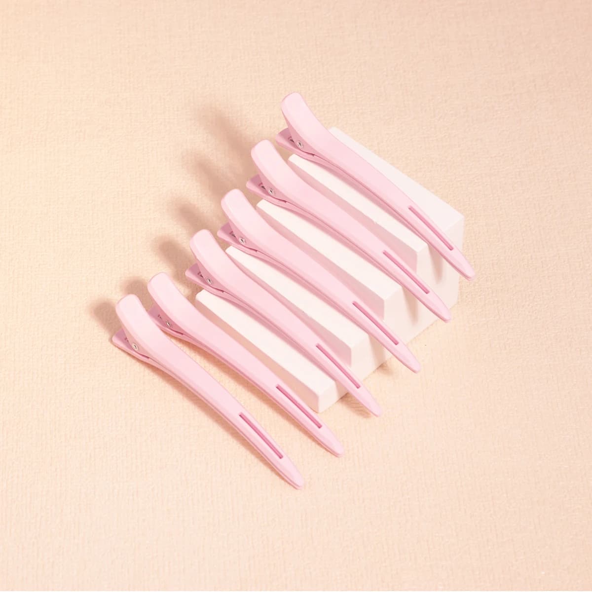 Barber hair clip, makeup crease free hair clip, plastic single fork shaped hair clip - segmented, Special for real hair wigs