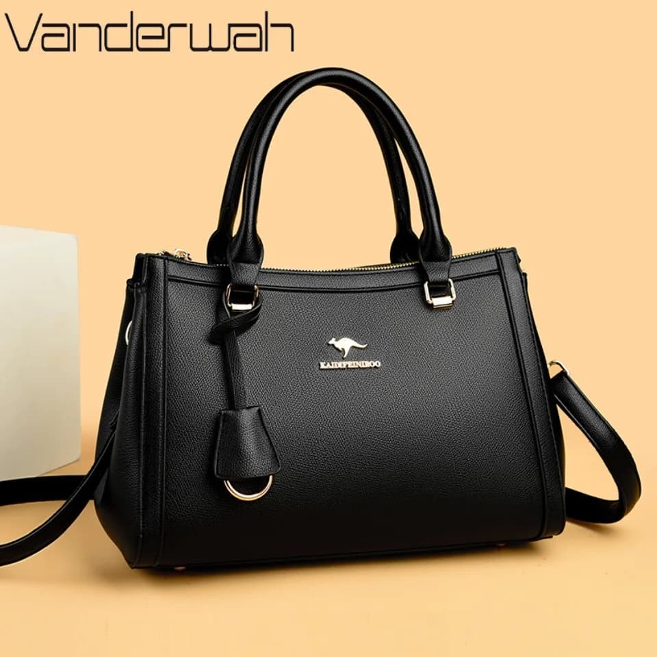 PU Leather Soft Shoulder Bag Brand Kangaroo, Handbags for Women, Small Women's Bags for Work and Daily Use