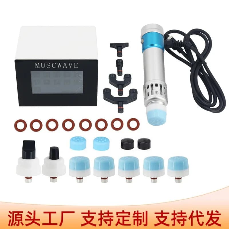 Portable Spinal Chiropractic Massage Gun Combined Extracorporeal Focus Shockwave Machine Sports Body Care Relax Equipment
