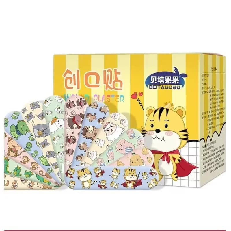 60/120/480 pz/lotto Nastro Adesivo Modello Animale Del Fumetto, Nastro Emostatico, Kit di Primo Soccorso, Patch di Gesso per Ferite Per Bambini