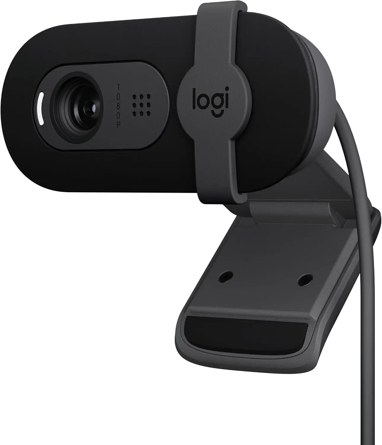 Webcam Full HD 1080p con Microfono Integrato e Copriobiettivo per la Privacy, Bilanciamento Automatico della Luce, Plug-and-Play USB-A, Nera