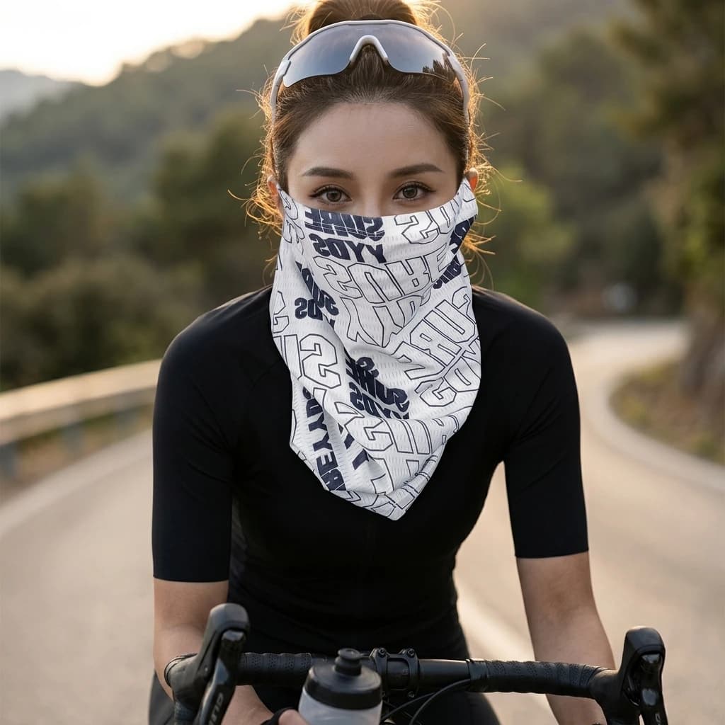 Unisex Outdoor Cycling Sun-Protection Headwear UPF50+ Quick-Dry Elastic Fabric for Multi-Use