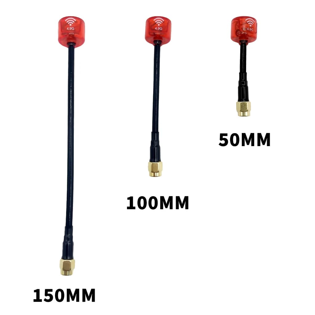 Antenna 4.9G FPV SMA pin / foro RP-SMA Trasmissione immagine Antenna drone RC per accessorio quadricottero aereo drone da corsa RC