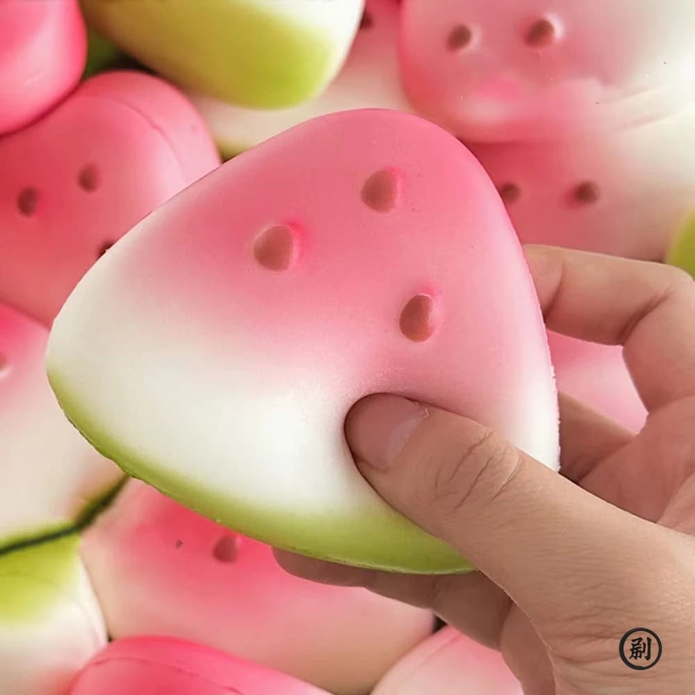 Squishy Anguria Antistress Slow Risalita, Fruit Shape Spremere Toy, Funny Stress and Pressure Reducer