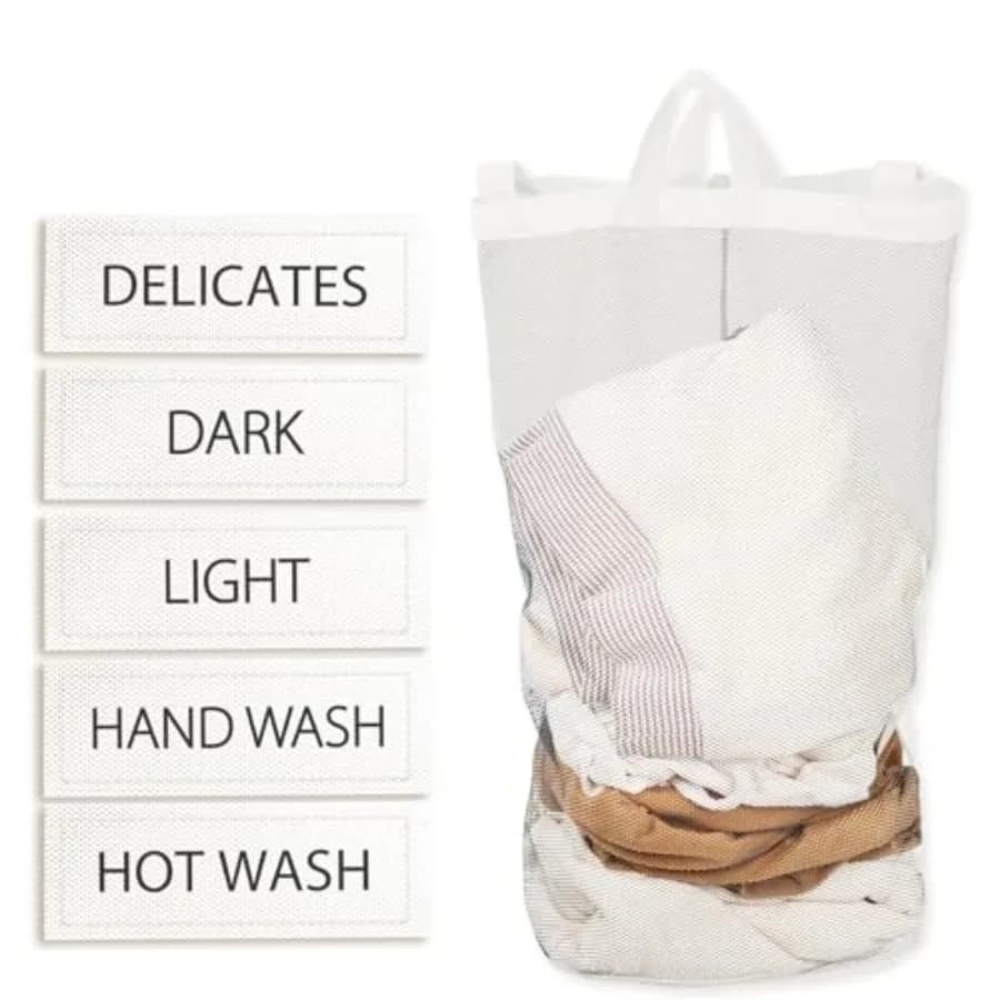 Borsa Interna per Cesto Portabiancheria Parte A, Adatta al Nostro Modello-710, Cesto Portabiancheria a 3 Scomparti 145L, 160L, Beige