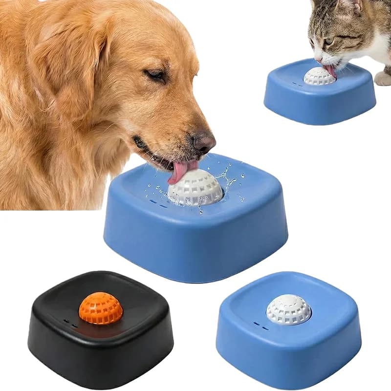 Ciotole Liquide Antiscivolo a Forma di Palla per Cani, Ciotola per Zuppa a Forma di Osso, Ciotola per Licking Bowl per un'Alimentazione Sana, Antiscivolo e Anti-Soffocamento