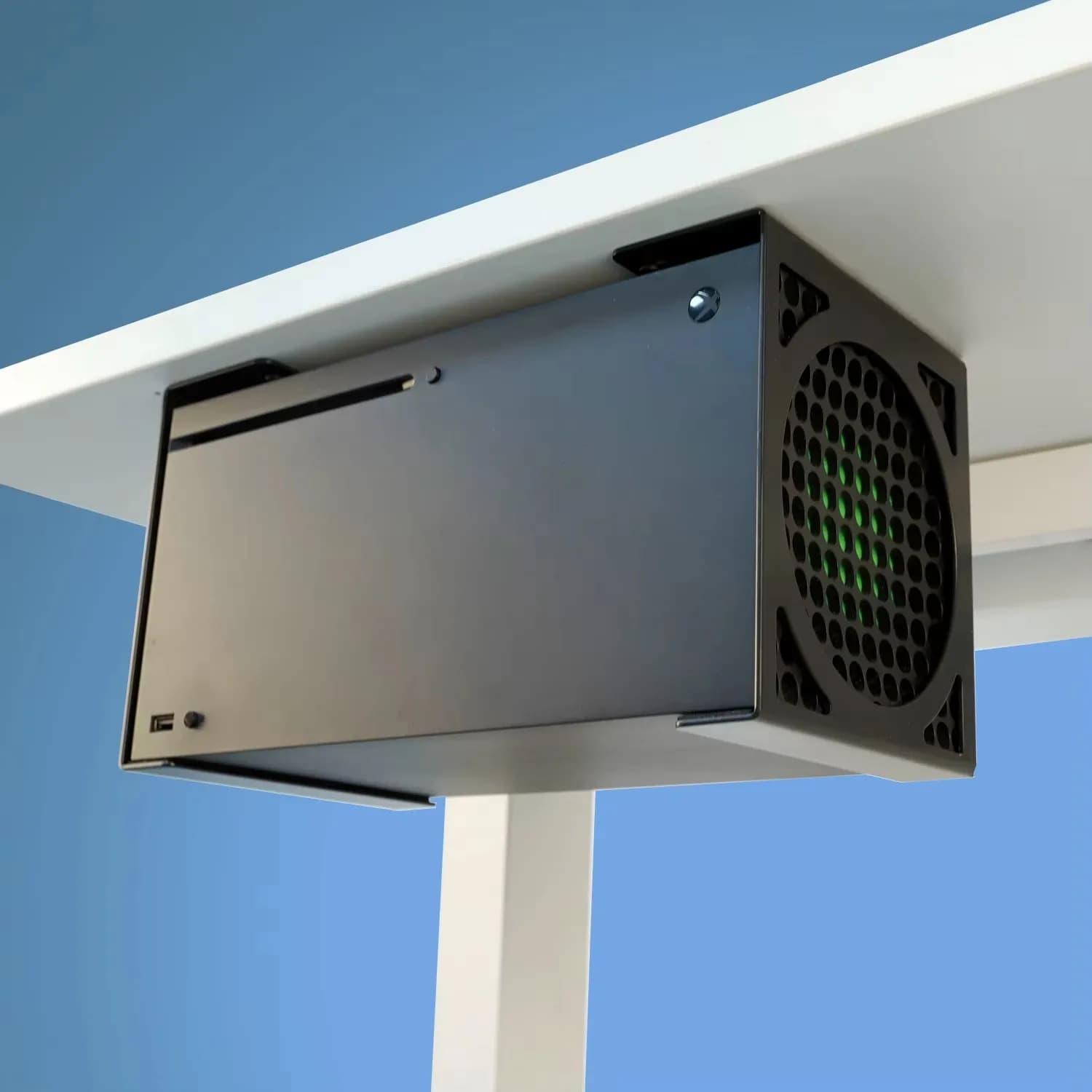 Supporto da Scrivania per Xbox Series X, Stand Invisibile Intelligente Compatibile con XSX, Supporto per Console Interamente in Metallo