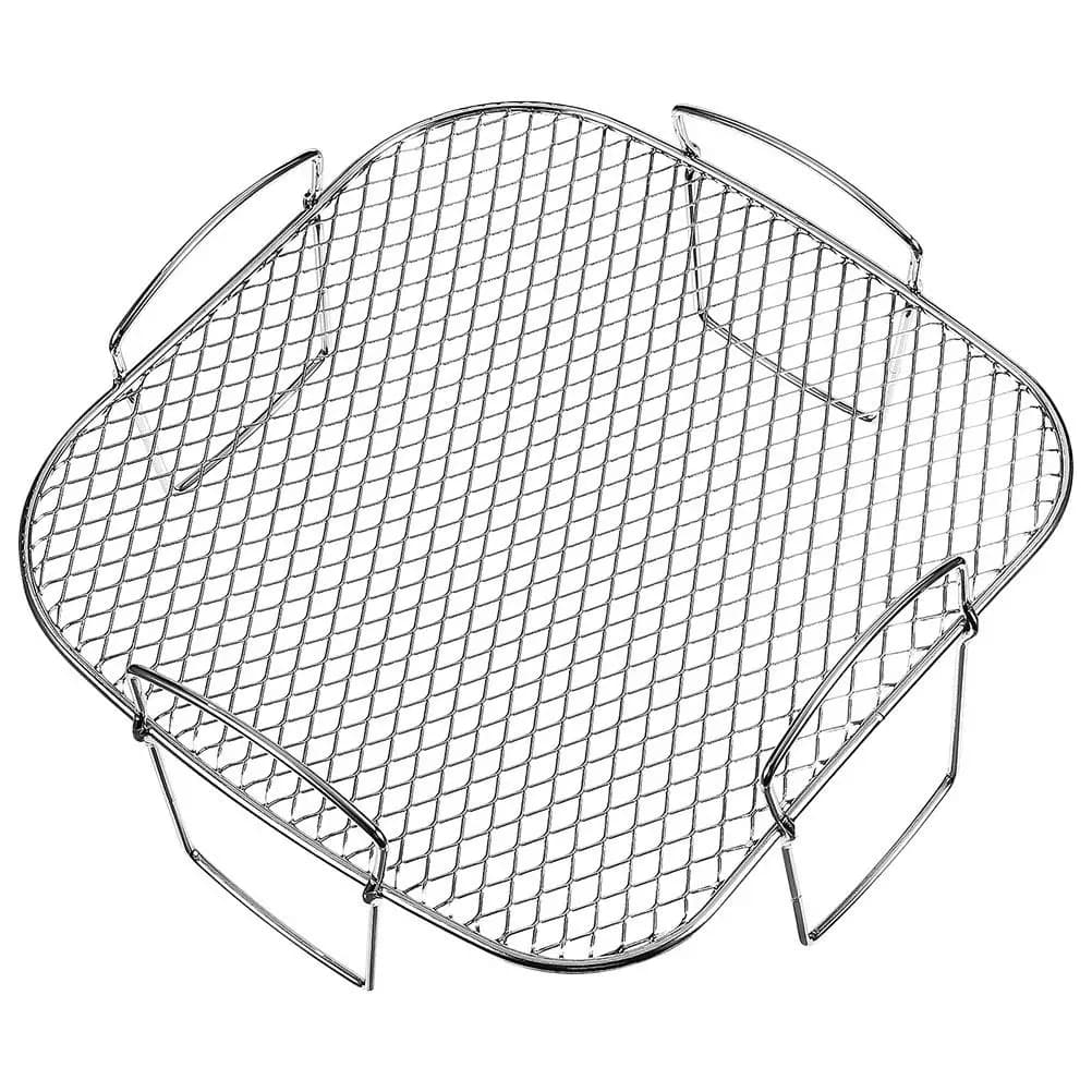 Griglia per friggitrice ad aria in acciaio inossidabile, supporto per grigliare, per essiccare frutta e carne, accessorio da cucina, forniture da cucina