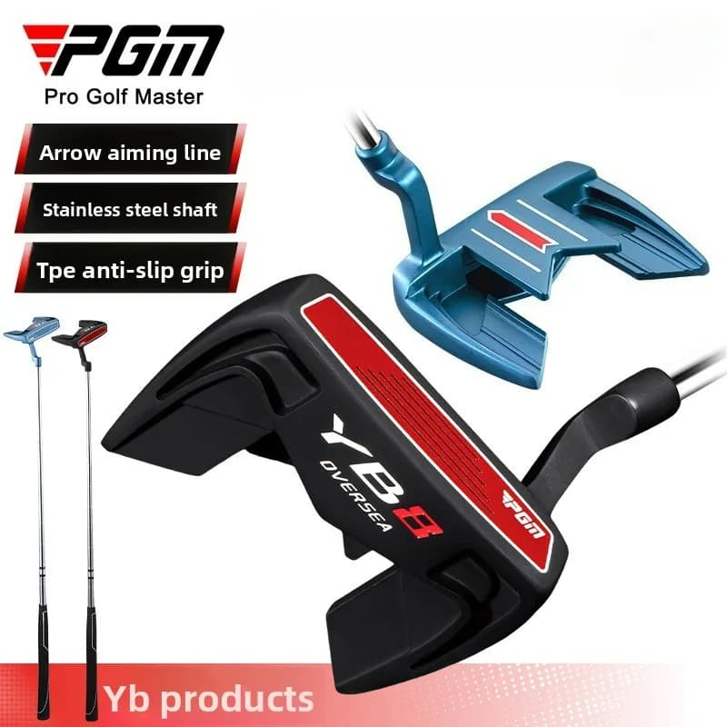Mazze da golf da uomo PGM, putter singolo con linea di mira a freccia, centro di gravità basso e stabile, e elevata precisione di precisione TUG097
