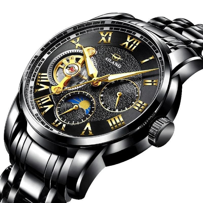 Orologi da uomo classici Ailang con tourbillon, multifunzione, completamente automatici, orologi da polso maschili di alta gamma
