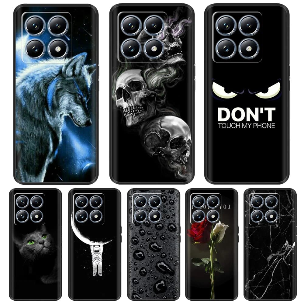 Per Xiaomi 14T Pro Custodia in silicone morbido TPU Custodie posteriori per Xiaomi 14T Mi14T Cover Fundas Mi 14T Pro Custodia protettiva Paraurti