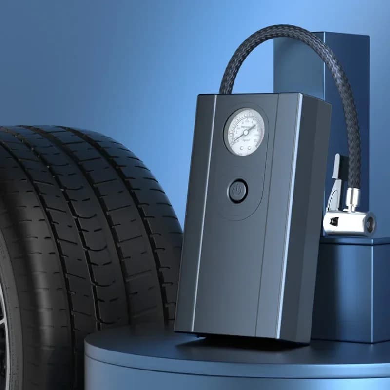 Pompa ad aria elettrica 12V Display puntatore portatile compressore d'aria elettrico automatico per auto gonfiatore rapido per pneumatici per auto