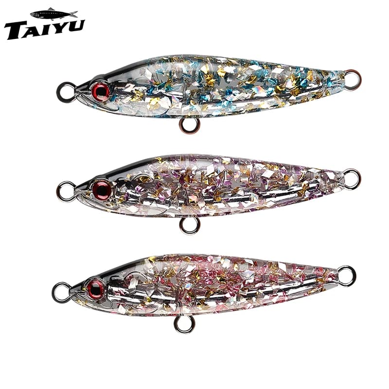 Artificial TAIYU bait in Fish Shape Resin, 7cm 17g, Laser Reflective Duration with Lead Weight