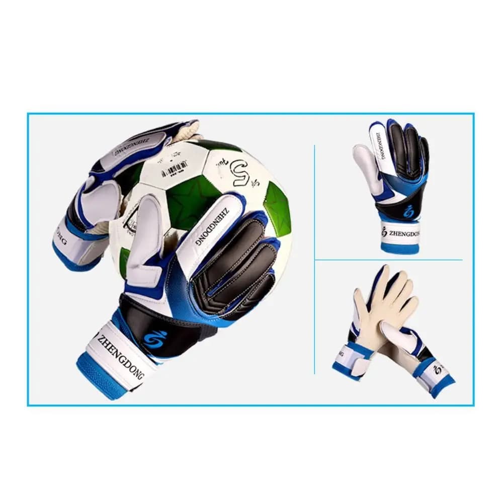 Wear-resistant Football Gloves Excellent Thick Latex Goalkeeper Training Gloves Non-Slip Colorful Football Training Gloves