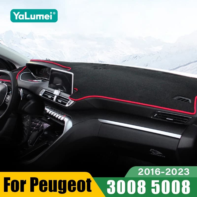 Per Peugeot 3008 5008 GT Hybrid 2016-2023: Tappetino Antiscivolo Parasole per Cruscotto Auto, Accessori