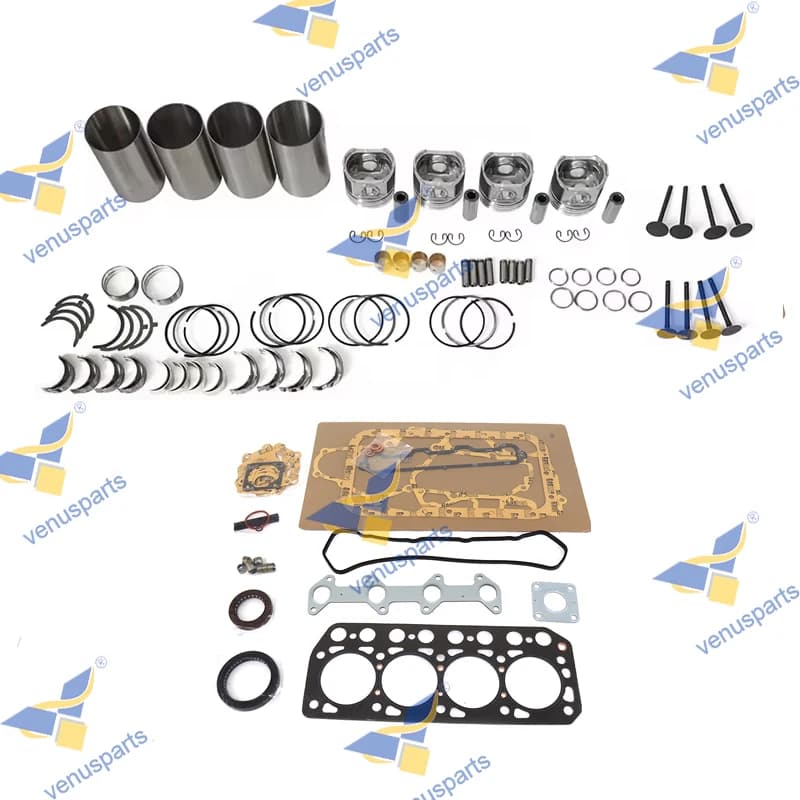 K4F Overhaul Rebuild Kit For Mitsubishi Piston Rings Cylinder Liner Full Gasket Set Engine Parts 78*2.5HK+2+4mm