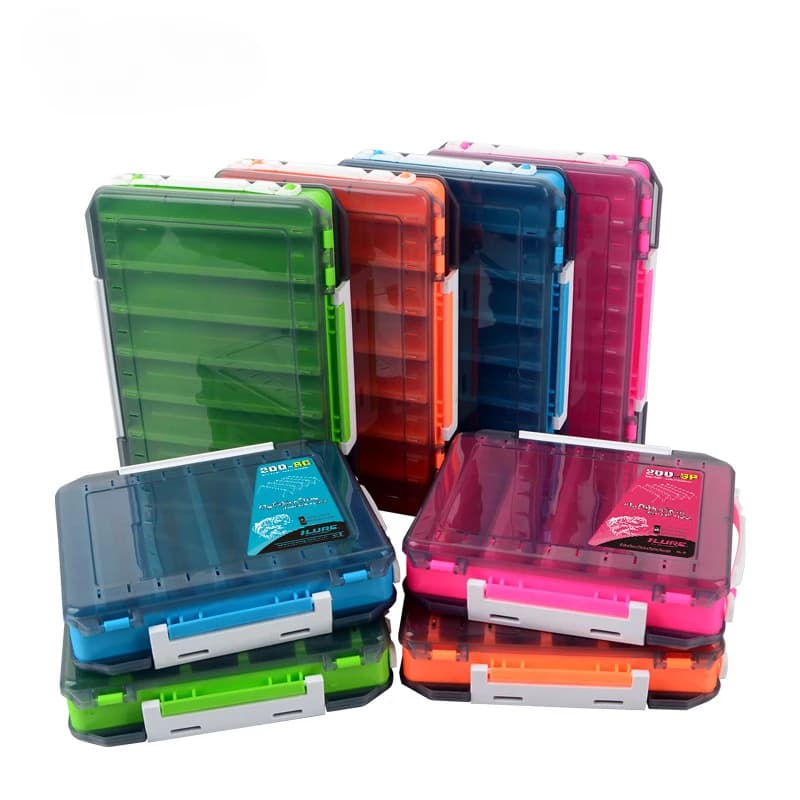 Double Face Fishing Box Fishing Accessories for Fishing Hooks Storage Box Fishing Equipment Organizer Box Pockets bait bait hook