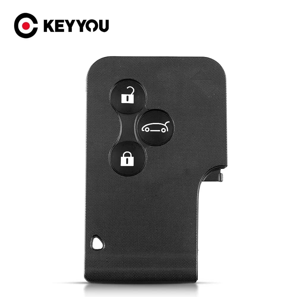 KEYYOU 10PCS Smart Card Car Shell Per Renault Megane Laguna Koleos Fluence Scenic Clio Captur Chiave Caso