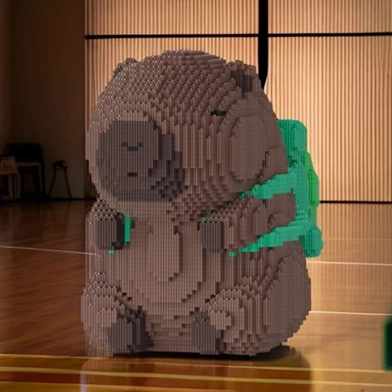 15026 pezzi Capybara Zaino Building Blocks Ornamento modello impilabile 3D - Adatto a tutti i regali di festa
