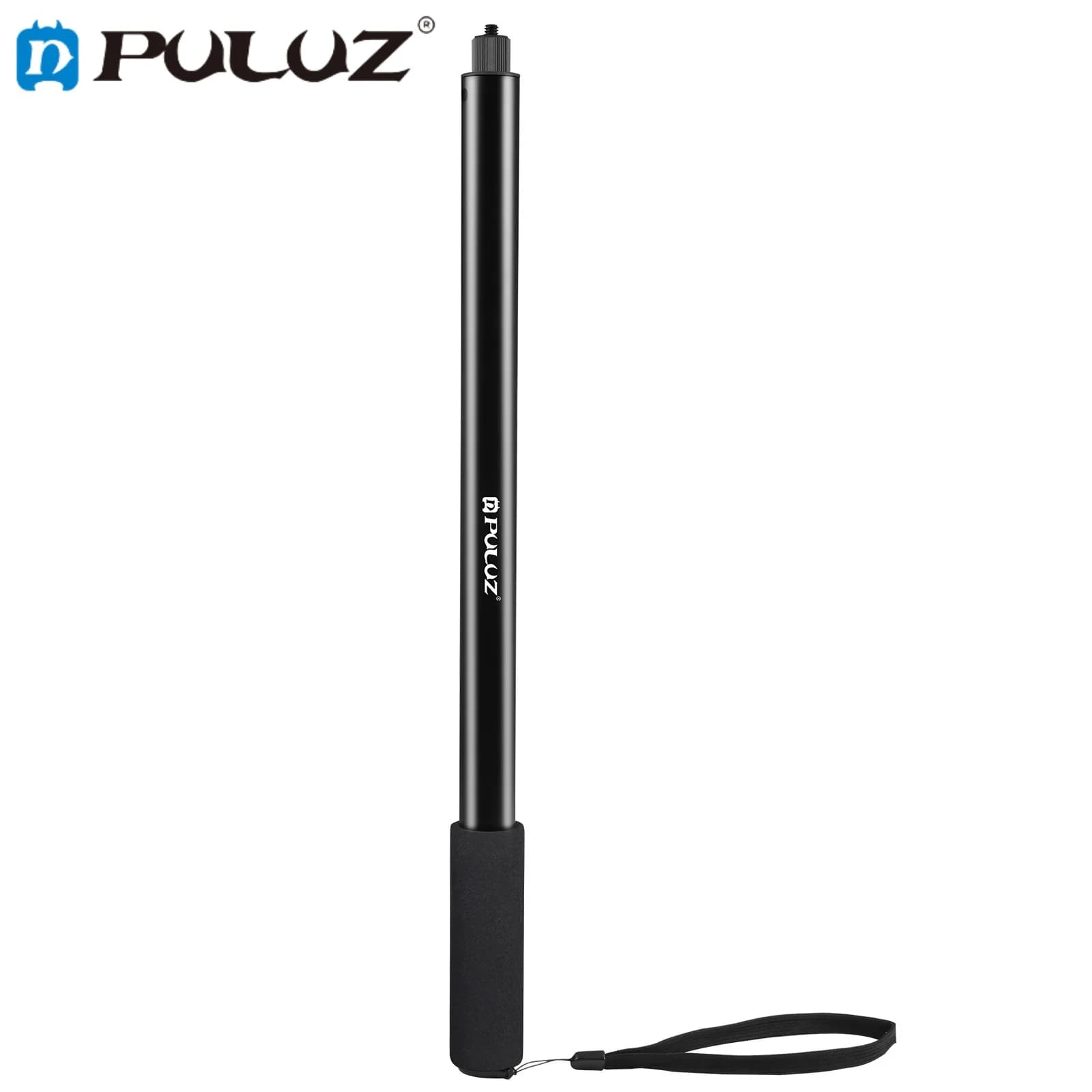 PULUZ Selfie Stick Monopod Universal Invisible Adapter Base Screw for GoPro DJI Insta360 One RS X2 X3 Adjustable Tripod Stand