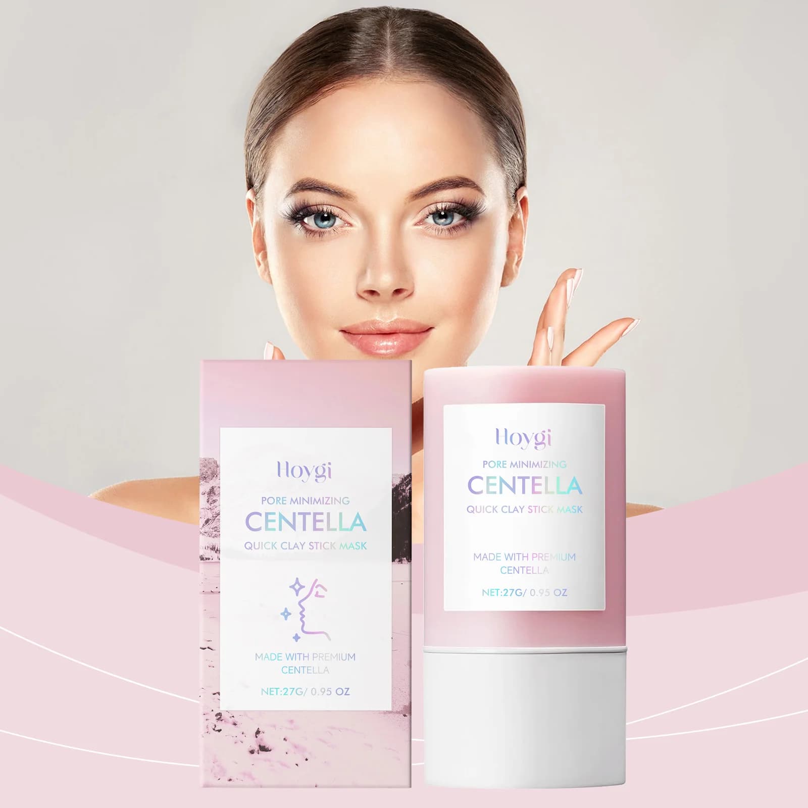 New Centella Clay Stick Mask Pore Minimizing Quick Moisturizing Soothing Facial Brightening Face Mask Skin Care 27g Face Care