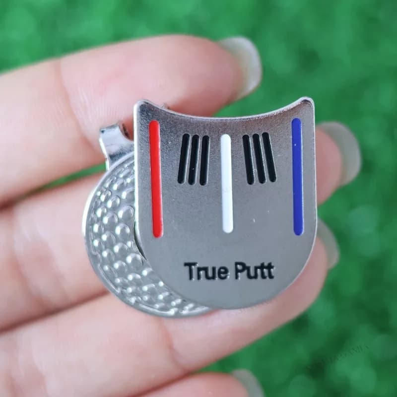 Innovativo Strumento di Allineamento per il Putting, Clip per Cappello con Marcatore per Palline da Golf, Pratico Ausilio per la Mira per Migliorare le Prestazioni nel Golf, Regalo