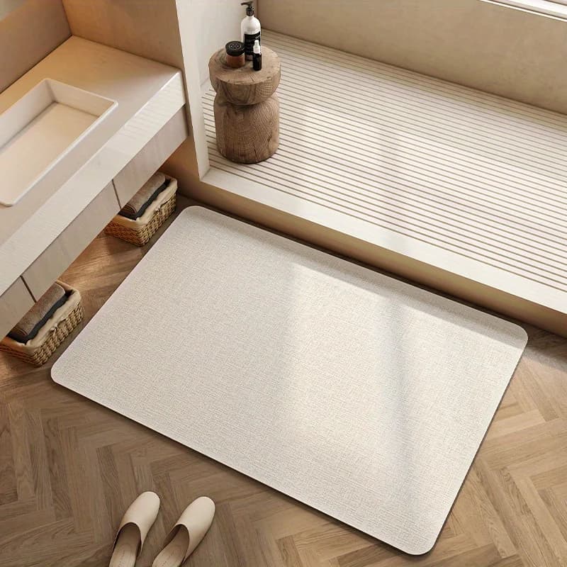Tappetino da Bagno in Diatomite ad Asciugatura Rapida, Super Assorbente e Antiscivolo per Bagno, Cucina, Ingresso, Durevole per la Casa