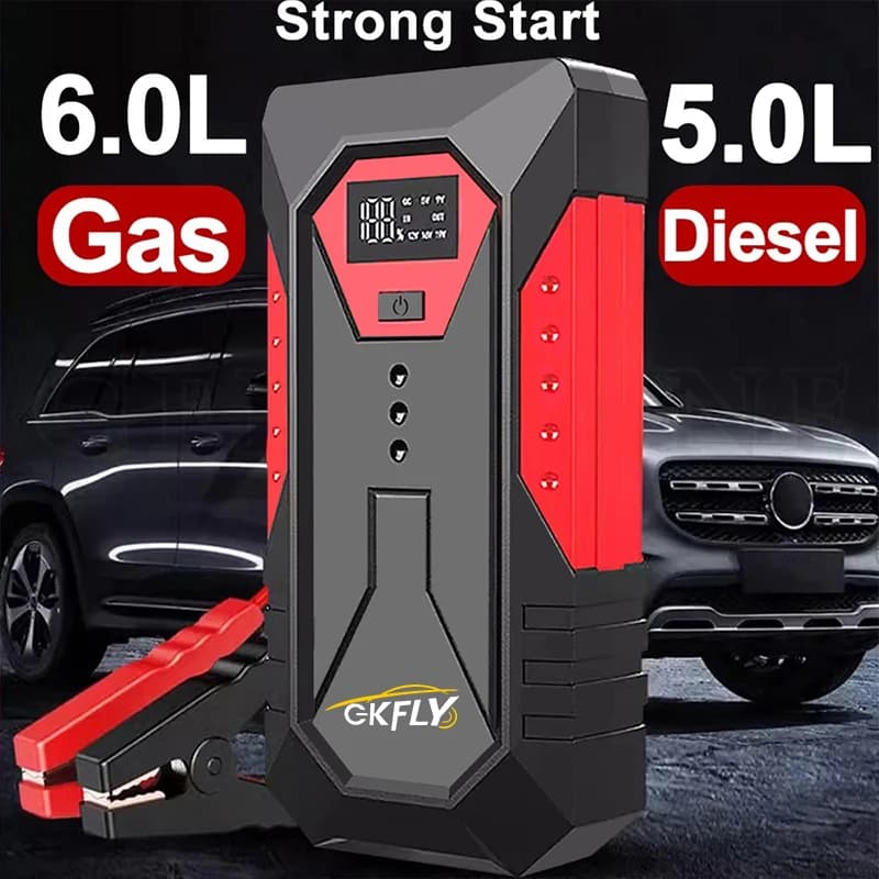 Nuovo 3000A 4000A Portatile Auto Salto di Avviamento 59.2Wh Accumulatori E Car Booster Dispositivo di Avviamento Benzina Diesel Auto di Emergenza Buster