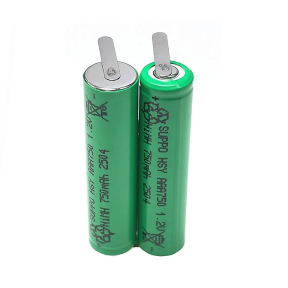 HSY-AAA0.75-PHP 2,4 V 750 mAh Ni-Mh Battery for Philip HC3410 HC5446 HC5447 HC5450 BT9290 QC5130 HX6210