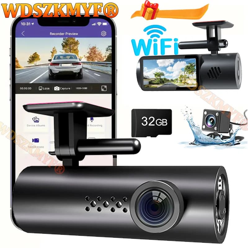 WIFI Car DVR 1080P Dash Cam for car MINI VCR Dual Len Dashcam front and rear camera for vehicle car accessories
